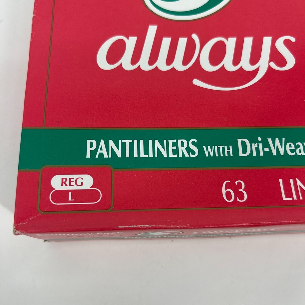 Always Vintage Pantiliners with DRI-Weave Regular L - 63 Liners (Few Missing) - Picture 3 of 10